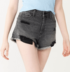 Short "So" - De adulto, jean gris con recortes (ver medidas)