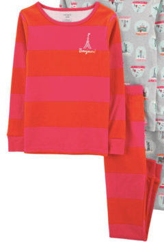 Pijama "Carter´s". 2 piezas rayado con Torre Eifell chiquito y gris con estampas, se venden por separado - comprar online