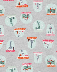 Pijama "Carter´s". 2 piezas rayado con Torre Eifell chiquito y gris con estampas, se venden por separado en internet