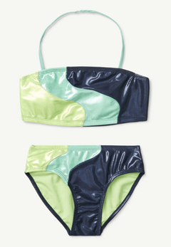 Malla "Justice" - Bikini azul, celeste y verde con brillitos en internet