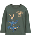 Remera "Carters" - Verde con "Dinosaur club"