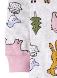 Osito "Carter´s", algodón. Morley gris con animalitos y vivos en rosa en internet