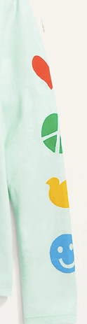 Remera "Old Navy" - Verde con "Humand Kind" de colores en internet