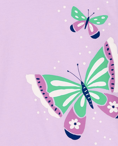 Remera "Carter´s" - Lila con mariposas - comprar online