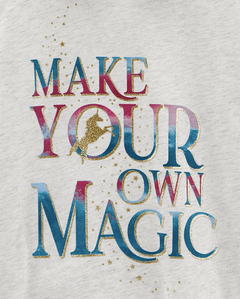 Remera "Carter´s" - Gris con Make your own magic, con capucha - comprar online