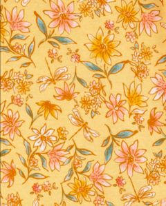 Pantalón "Carter´s" - De algodón amarillo con florcitas - comprar online