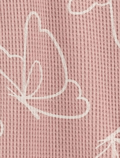 Osito "Carter´s", morley rosa con mariposas blancas - Lupeluz