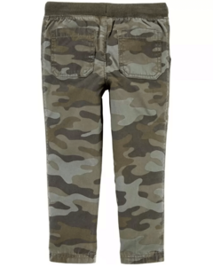 Pantalón "Carter´s" - Camuflado verde recto, con cintura elastizada - comprar online