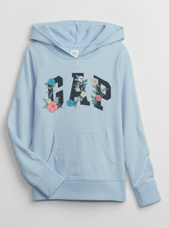 Buzo "Gap". Nueva colección!! Celeste estampado con florcitas, sin frisa