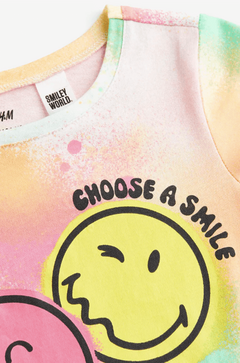 Vestido H&M - De algodón manga larga, batik con Smile - comprar online