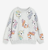 Buzo "H&M" - Gris con frisa y unicornios con pelo de colores