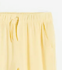 Pantalón "H&M" - Tipo babucha amarillo liso - comprar online