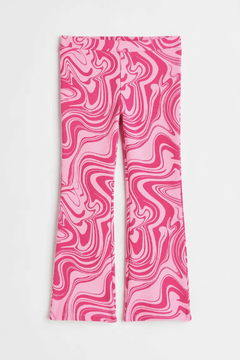 Pantalón "H&M" - De algodón con frisa, rosa y fucsia, oxford - Largo !!