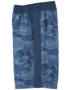 Malla "Osh Kosh" - Azul con palmeras y vivos lisos - Lupeluz