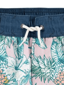Malla "Osh Kosh" - Verde, azul y rosa, con ananás y plantas - comprar online