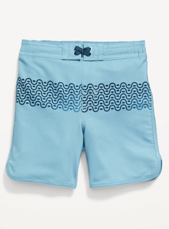 Malla "Old Navy" - Tipo surfer, celeste con onditas