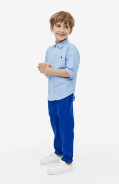 Pantalón "H&M" - Little boy - Azul francia ,corte recto, de gabardina liviana en internet