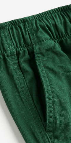 Pantalón "H&M" - Jogger de gabardina verde oscuro - comprar online