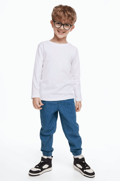 Jean "H&M" - Little boy - Jogger liviano, con puño y cintura elastizada en internet
