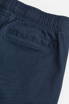 Pantalón "H&M" - Jogger de gabardina azul marino - Lupeluz