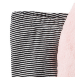 Imagen de Conjunto "Carter´s" - 3 piezas campera peluche rosa + calza rayada + body lunares