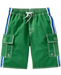 Malla "Old Navy" - Verde con bolsillo, detalles en blanco y azul