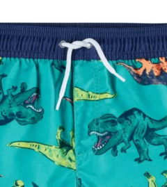Malla "Carter´s" - Verde con dinosaurios de colores y cintura azul - comprar online