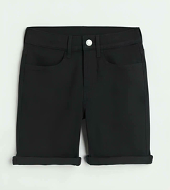 Short "H&M" - De jean, negro, elastizado