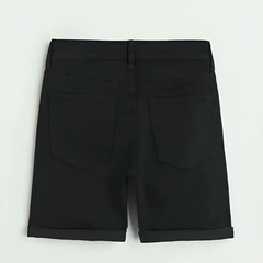 Short "H&M" - De jean, negro, elastizado - comprar online