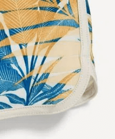 Malla "Old Navy" - Tipo surfer, beige y azul con palmeras - tienda online