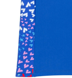 Remera UV - "Speedo" - Manga corta azul con florcitas en internet