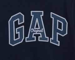 Buzo "Gap". Cuello redondo azul marino con logo estampado - comprar online