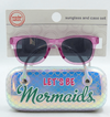 Pack estuche + anteojos de sol "Wonder Nation" - Rosas transparentes con estuche plateado escamas "Mermaid" - comprar online