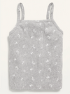 Musculosa "Old Navy" - De morley gris con florcitas blancas