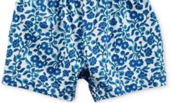 Enterito "Carter´s" - De algodón blanco con flores azules y detalle en crochet. Pañalero!! en internet