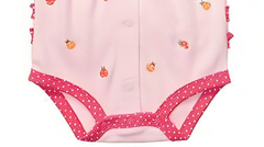 Enterito "Carter´s" - De algodón rosa con vaquitas San Antonio bordadas en internet