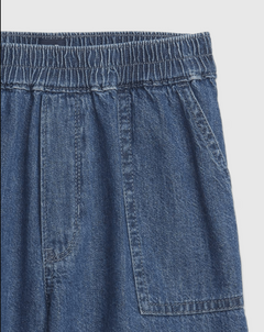 Short "H&M" - De jean blandito, azul clásico, con bolsillos grandes en internet