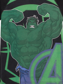 Remera UV "Marvel" - HULK espalda negra, manga corta en internet