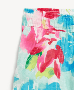 Short "Old Navy" - De lino con flores de colores en internet