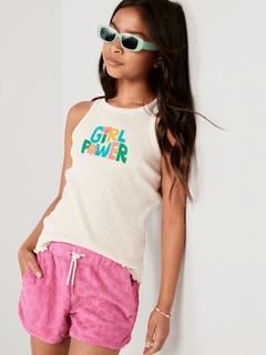 Short "Old Navy" - De towel fucsia con margaritas en internet