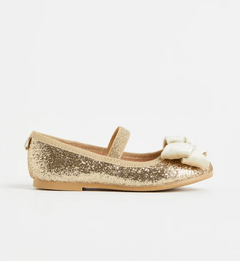 Zapatos "H&M" - Balerinas doradas con moño - comprar online