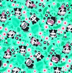 Remera UV "Elemento" - Manga larga verde con pandas en internet