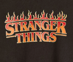 Buzo "H&M". Negro desgastado "Stranger Things", de algodón rústico - comprar online