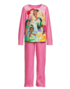 Pijama "Disney". Big Girl - 2 piezas de micropolar rosa con "Princesas"