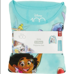 Pijama "Disney". 2 piezas de micropolar verde agua con "Encanto" - Lupeluz