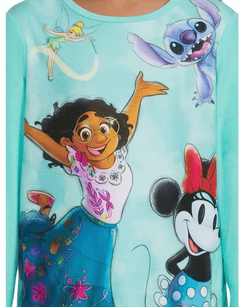 Pijama "Disney". 2 piezas de micropolar verde agua con "Encanto" - comprar online