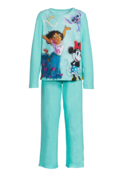 Pijama "Disney". 2 piezas de micropolar verde agua con "Encanto"