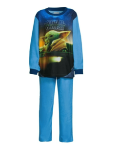 Pijama "Star Wars". 2 piezas de micropolar celeste con Mandalorian