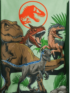 Pijama "Jurassic World". Big boy - 2 piezas de micropolar verde con dino - comprar online