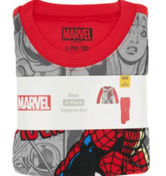 Pijama "Marvel". 2 piezas de micropolar rojo con "Spiderman" - Lupeluz